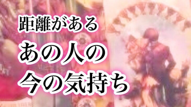 距離ができてしまったあの人の今の気持ち【恋愛💖タロット】