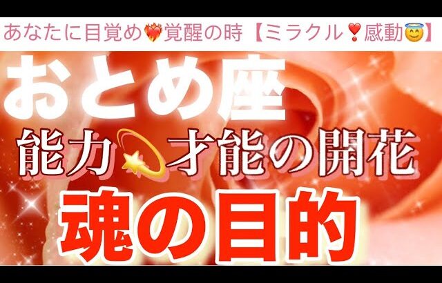 乙女座🦋【驚き❤️‍🔥】目覚め覚醒の時‼️いよいよ開花する才能⚡️能力⚡️輝く時✨🌹✨今迄の努力が報われる時😭個人鑑定級深掘りリーディング#潜在意識#ハイヤーセルフ#魂の声