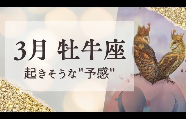 【3月牡牛座】素直に受け取って‼待望の助けが来ます💎予感が未来をつくる💎タロット＆オラクル💎