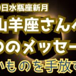 山羊座♑️2/10水瓶座新月から3つの大切なメッセージ✨✨