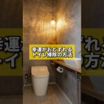 幸運がおとずれるトイレ掃除の方法　#風水 #金運 #金運アップ #八納啓創