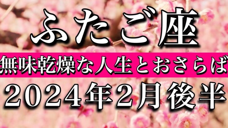 ふたご座♊︎2024年2月後半 無味乾燥な人生とおさらば　Gemini tarot reading✴︎late February 2024