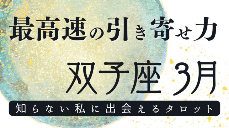 双子座2024年3月✨爆速で形になっていく☄️強力な力と見えないブレーキを問う💫当てない自己対話タロット占い&自由に質問オラクルカード✨令和六年三月ふたご座の運勢