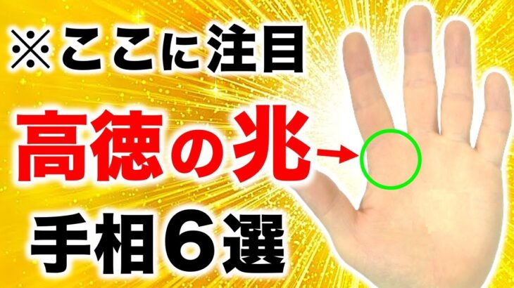 【手相】初心者でも簡単にわかる！高徳の兆手相７選