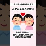 これが「みずがめ座の恋愛」の特徴です #shorts #雑学#占い
