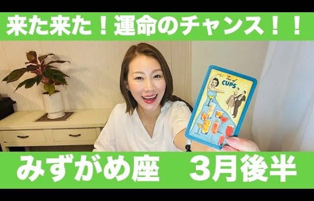 みずがめ座♒️3月後半🔮来た来た！運命のチャンス！！もう進むしかない！勢いが大事です！！