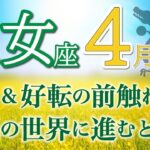 【大変化の前兆】新しい未来に進んでいく時が来ました🌈乙女座♍️4月運勢リーデイング🔮仕事運,人間関係運,恋愛運,金運,財運,家庭運,事業運,全体運［タロット/オラクル/風水］