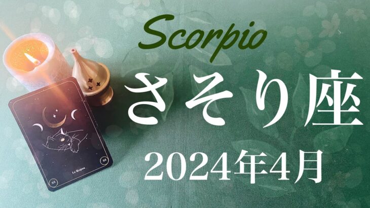 【さそり座】2024年4月♏️ 幕開け！かなり強め！一新スタート、涙が出る愛の贈り物、マンネリの沼からの脱出