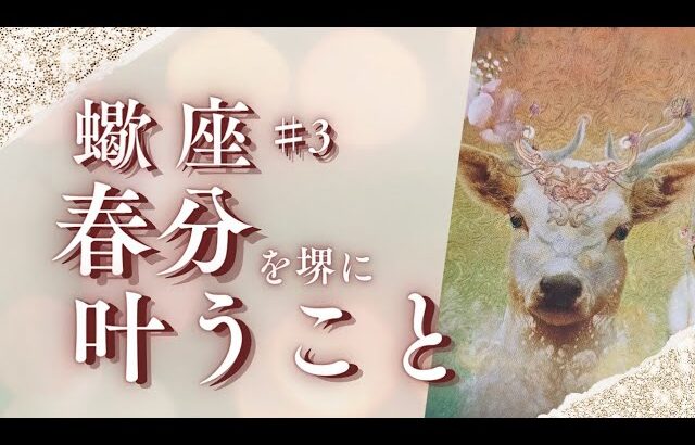 【蠍座♯3】春分を堺に叶うこと💎待ったなしの流れが来てます💎本来の自分を思い出すタロット＆オラクル