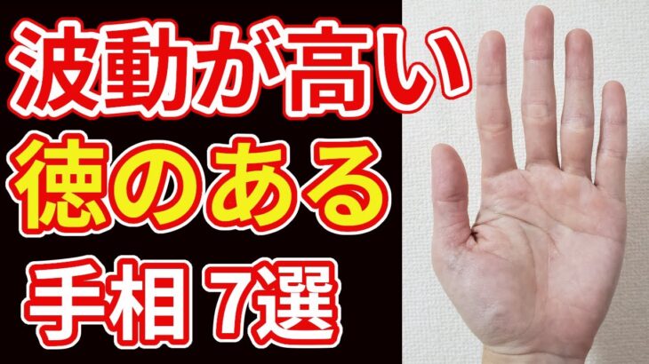 【手相占い】高い徳を積んだ証となる手相７選