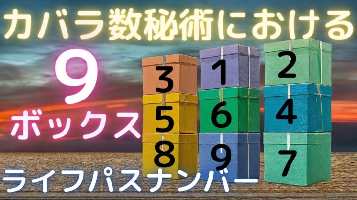 カバラ数秘術における9ボックス　ライフパスナンバーの秘密を解き明かす