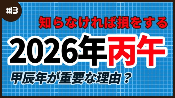 【四柱推命】2026年 丙午年に備えるために必要なもの