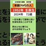 1952壬辰　72歳の運命　13歳から76歳までの各自の運勢　 #運命鑑定士 #占い