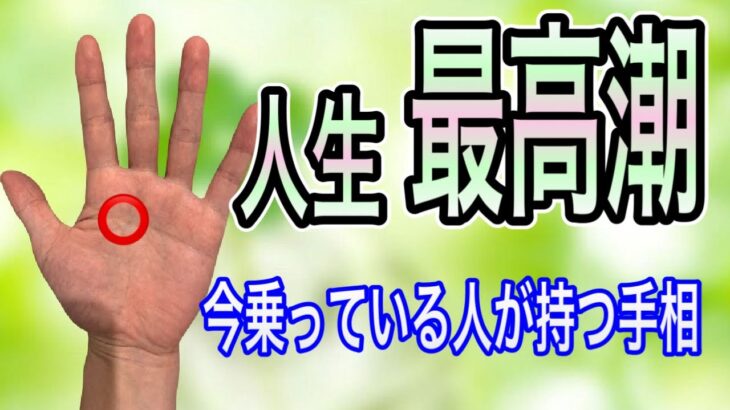 この手相がある人　今、人生が最高に楽しいときかも