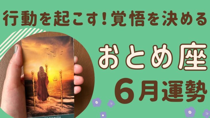 【乙女座】2024年6月運勢♍️覚悟が決まる‼️いよいよ行動を起こす✨不安や恐れを手放し目標に向かって進む‼️