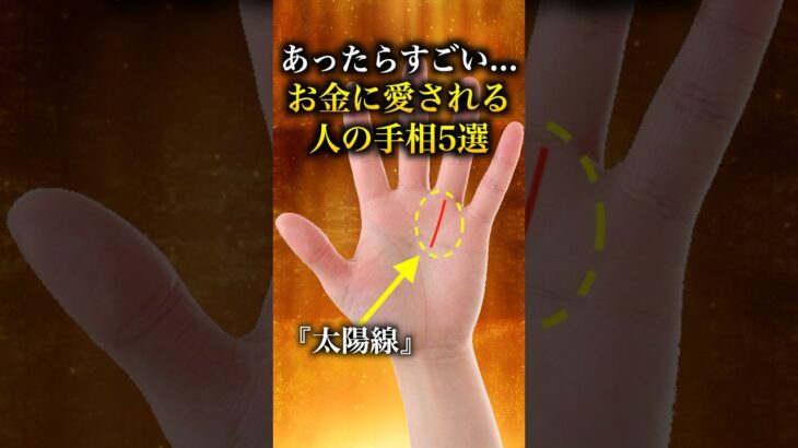 【手相占い】お金に愛される人にあらわれる手相5選  #雑学 #手相 #占い