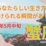 蟹座さん　明るい未来感じられそう🍀 あなたらしい生き方というのをつかむことができる瞬間というのがありそうです🌈  2024年5月中旬の運勢　カードリーディング　#蟹座　#タロット　#2024年５月