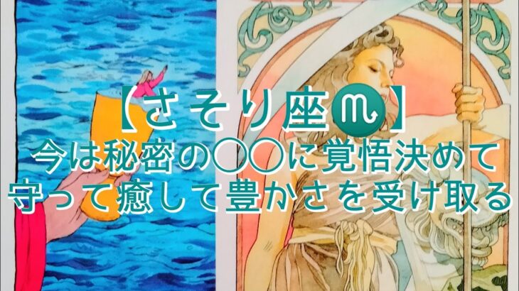 【さそり座♏】今は秘密の◯◯に覚悟決めて　守って癒して豊かさを受け取る