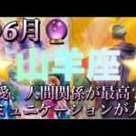 山羊座♑️さん⭐️6月の運勢🔮恋愛、人間関係が最高に良い✨コミュニケーションを大切にしよう‼️タロット占い⭐️