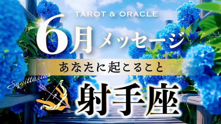 【射手座♐️6月】信じた道をただ進もう🌈あなたなら羽ばたける🕊️✨タロット＆オラクル＆ルノルマン／星読み×カードリーディング