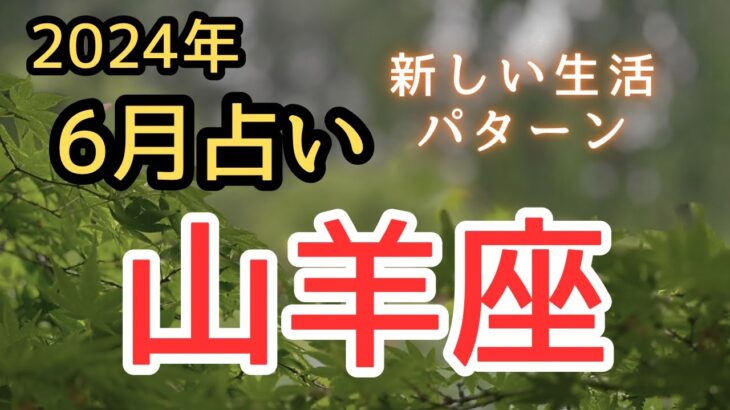 山羊座⭐️2024年6月占い