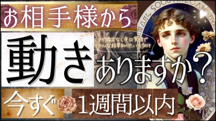 見た瞬間から🌹お相手様の”動きありますか？🌹ハッキリと！LOVEの気持ちも、辛口も覚悟で【忖度一切無し♦︎有料鑑定級】