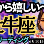 【牡牛座】♉️2024年6月10日の週♉️心からうれしい時💓感情が湧き上がる先に😊豊かな未来が来る‼️タロットリーディング🍀