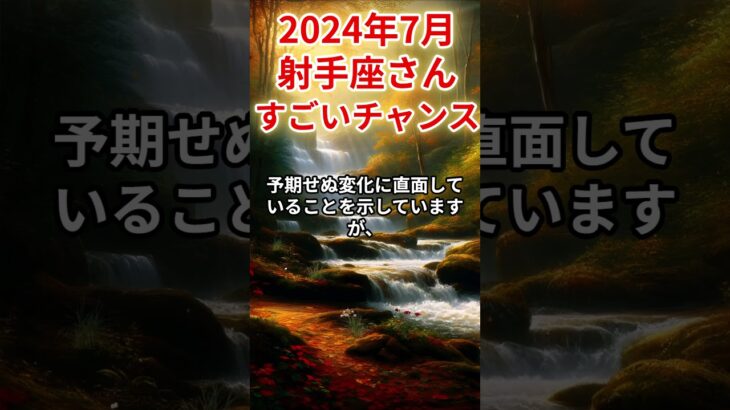 2024年7月　射手座さんの運勢を占星術とタロットで占います。 #運勢 #星占い