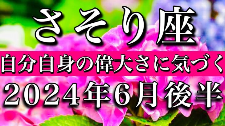 さそり座♏︎2024年6月後半 自分自身の偉大さに気づく　Scorpio tarot reading✴︎June 2024