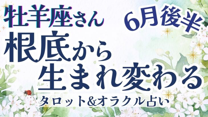 【牡羊座】超神回!! 仕事運！最高！！大復活が待ってます🌈✨【仕事運/対人運/家庭運/恋愛運/全体運】6月運勢  タロット占い