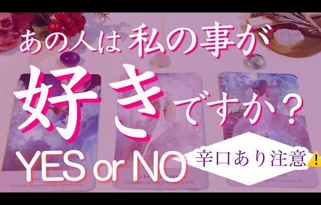 【辛口あり⚠️】あの人は私の事が好きですか？YES or NO❗️好転のサインも🔮タロット、タロット占い、恋愛