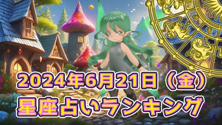 【星座占い】2024年6月21日（金曜日）の運勢【魔法の占星術】 #ランキング #今日の運勢 #明日の運勢