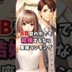 AB型の中でも結婚するならこの星座ランキング！#相性診断 #星座占い #血液型占い