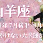 【やぎ座】2024年7月後半運勢　思いがけない大幸運の贈り物、金運急上昇💌過去と決着、手放した分だけ豊かなものが手に入ります🌈自制心と回復力が鍵を握ります✨【山羊座 ７月運勢】【タロット占い】