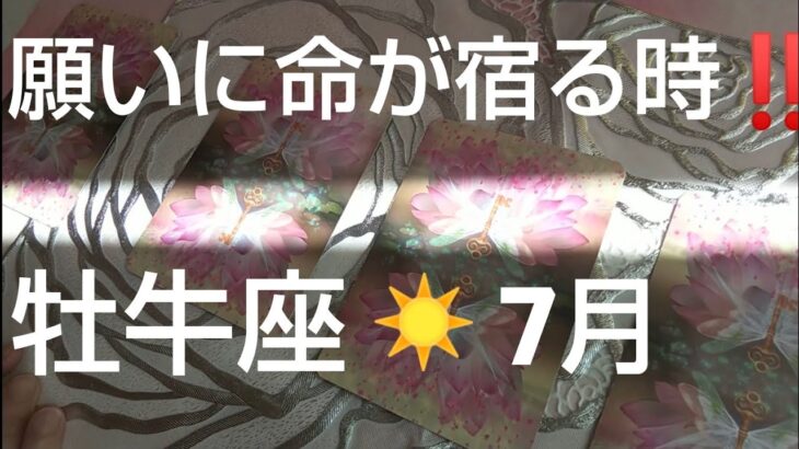 【牡牛座♉️7月運勢】☀️理想の世界を作り始める‼️詳細リーディング‼️#カードリーディング#スピリチュアル#オラクルカード#運命#占い#牡牛座#おうし座#おうし座7#牡牛座7月