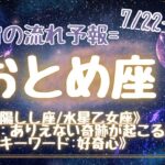 おとめ座♍️7/22-7/28 宇宙の流れ予報🌟星座別ワンポイントアドバイス🧚‍♀️