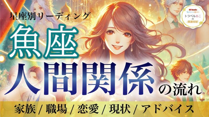 【魚座♓️人間関係・深読み】見た時タイミング💫あなたの人間関係が潤沢に✨運命の流れに乗っかって！［タロット/オラクル/風水］