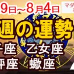 【今週の運勢7月29日から8月4日】獅子座 乙女座 天秤座 蠍座