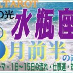 水瓶座♒さん【8月前半の運勢✨今月のテーマ・1日〜15日の流れ・仕事運・対人運】サポート体制バッチリ安心して進め👆#2024 #タロット占い #星座別