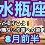 【8月前半の運勢】みずがめ座    見ないと損するよ！勢い半端ない幸運への道まっしぐら超細密✨怖いほど当たるかも知れない😇#星座別#タロットリーディング#水瓶座