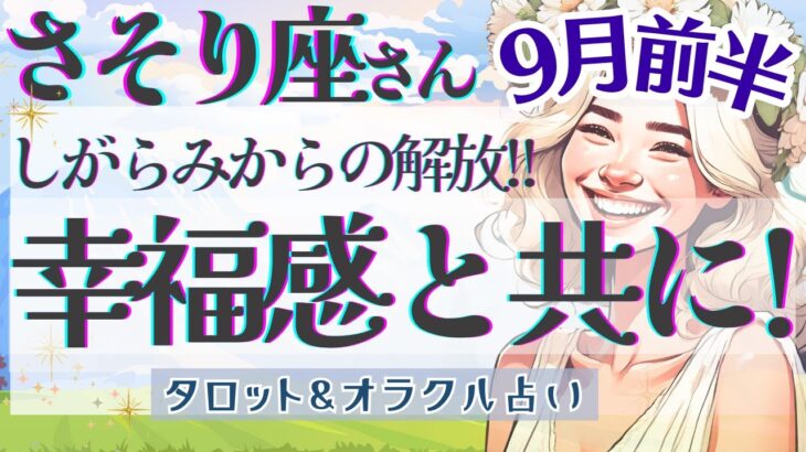 【さそり座】個人鑑定級!! しがらみからの解放!! これまでの努力が報われる時🌈✨【仕事運/対人運/家庭運/恋愛運/全体運】9月運勢  タロット占い