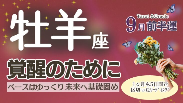 リフレッシュタイム🩷ここで整えておくと覚醒後より飛躍のチャンスへ✨ペースはゆっくり✨未来へ繋がる基礎固めになる✨ 【牡羊座♈️】2024年9月前半運勢