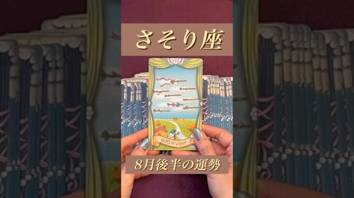 【さそり座】2024年8月後半の運勢★ダイジェスト〜勢いとスピードにのって物事が展開していく‼️