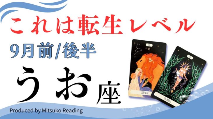 魚座9月【転生します】自分のために❗️我慢は終わりです❗️前半後半仕事恋愛人間関係♓️【脱力系タロット占い】