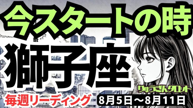 【獅子座】♌️2024年8月5日の週♌️スタートの時。踏みとどまっている自分にさよなら。タロットリーディング