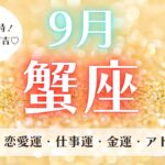 【運勢】魅力が高まる時！遊び心を持てば吉♡9月蟹座♋️仕事、お金、恋愛、全体の流れ✨ルノルマン、タロット 、オラクルカードリーディング