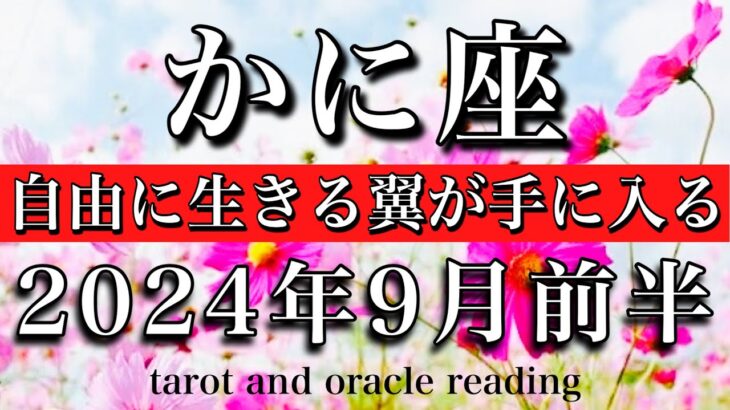 かに座♋︎2024年9月前半　自由に生きる翼を手に入れる！Cancer tarot reading