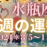 ♒️【水瓶座さん特化型』今週の運勢✨2024＊8/5〜11✨reading & お話し『変容とは』について#2