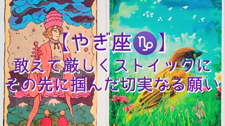 【やぎ座♑】〜ここから始まる新しい世界へ〜　敢えて厳しくストイックに　その先に掴んだ切実なる願い