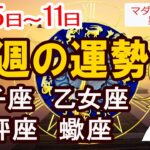 【今週の運勢8月5日から11日】獅子座 乙女座 天秤座 蠍座